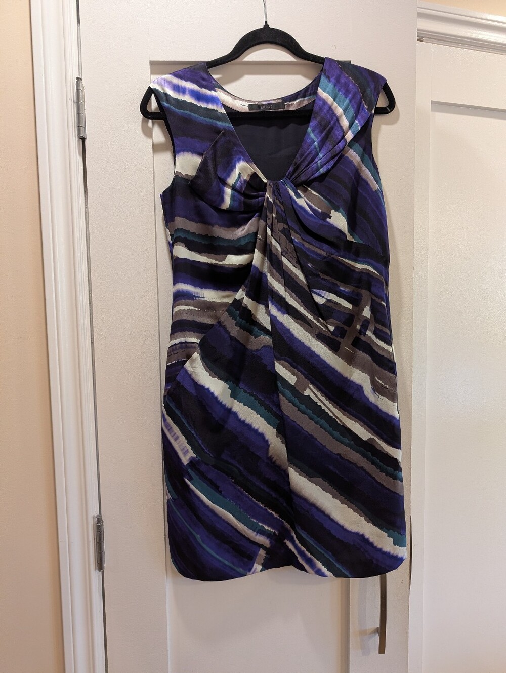 Coast Lined Silk Dress,8